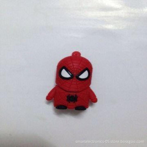 PVC Cartoon USB Flash Drives, 64MB-128GB Capacity